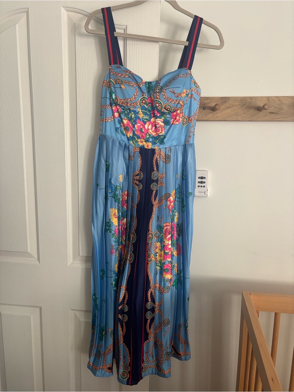 Dalia MacPhee Pleated Midi Dress